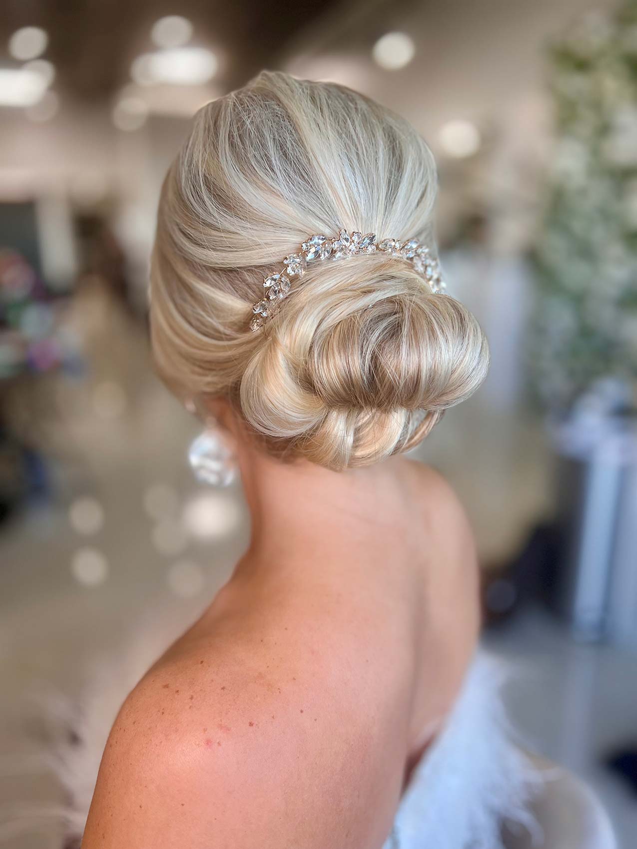 wedding day updo hairstyle